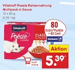 Aktuelles Poesie Katzennahrung Multipack in Sauce Angebot bei Netto Marken-Discount in Gelsenkirchen ab 5,39 €