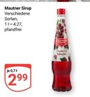 Sirup im Angebot bei GLOBUS in Wolfenbüttel Sirup Angebote von Mautner bei GLOBUS Wolfenbüttel für 2,99 €