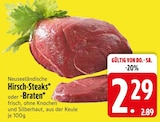 Hirsch-Steaks Angebote bei EDEKA Ravensburg für 2,29 €