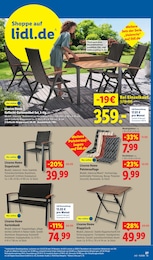 Gartenmöbel Angebot im aktuellen Lidl Prospekt auf Seite 43