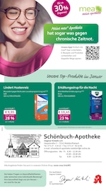 mea - meine apotheke Apotheken Prospekt der aktuellen Woche mit 4 Seiten, gültig von 01.01.2026 bis 31.01.2026, in Dettenhausen und Umgebung Aktueller mea - meine apotheke Apotheken Prospekt in Dettenhausen und Umgebung, "Unsere Januar-Angebote" mit 4 Seiten, 01.01.2026 - 31.01.2026