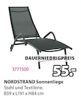 Nordstrand Sonnenliege Angebote bei JYSK Neu-Ulm für 55,00 €