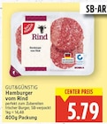 Hamburger vom Rind von Gut&Günstig für 5,79 € bei E center im Angebot Hamburger vom Rind von Gut&Günstig im aktuellen E center Prospekt