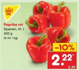 Paprika rot Angebote von Markttag bei Netto Marken-Discount Peine für 2,22 €