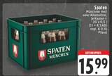 Münchner Hell oder Alkoholfrei im Angebot bei E center in Bonn Münchner Hell oder Alkoholfrei Angebote von Spaten bei E center Bonn für 15,99 €