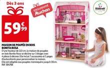 MAISON DE POUPÉE EN BOIS BONITA ROSA à Auchan dans Neuilly-sur-Seine MAISON DE POUPÉE EN BOIS BONITA ROSA à Auchan dans Neuilly-sur-Seine