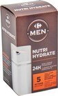 Crème hydratante - CARREFOUR MEN en promo chez Carrefour Crème hydratante - CARREFOUR MEN dans le catalogue Carrefour
