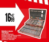 Mallette à dessin 140 pièces en promo chez Carrefour Rosny-sous-Bois à 16,99 €