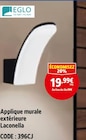 Applique murale extérieure Laconella - Eglo - Screwfix à Sotteville-lès-Rouen Applique murale extérieure Laconella - Eglo en promo chez Screwfix Sotteville-lès-Rouen à 19,99 €