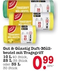Duft-Müllbeutel mit Tragegriff 10 L im Angebot bei E center in Offenbach Duft-Müllbeutel mit Tragegriff 10 L Angebote von Gut & Günstig bei E center Offenbach für 0,99 €