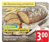 Aktuelles Meister-Roggenlaib Angebot bei EDEKA in Pforzheim ab 3,00 €