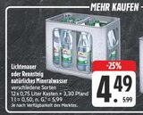 Lichtenauer natürliches Mineralwasser im Angebot bei EDEKA in Freiberg Lichtenauer natürliches Mineralwasser Angebote bei EDEKA Freiberg für 4,49 €