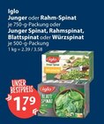 Junger oder Rahm-Spinat von Iglo im aktuellen V-Markt Prospekt für 1,79 €
