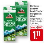 Aktuelle Milch Angebote bei E center in Freiburg (Breisgau) Aktuelles Frische Bergbauern Milch 1,5% Fett Angebot bei E center in Freiburg (Breisgau) ab 1,11 €