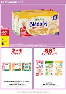 Promo Blédina dans le catalogue Carrefour du moment à la page 52