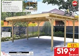 Carport Einzelcarport 606 Gr. 1 im Angebot bei Netto Marken-Discount in Erfurt Carport Einzelcarport 606 Gr. 1 Angebote von weka bei Netto Marken-Discount Erfurt für 519,99 €