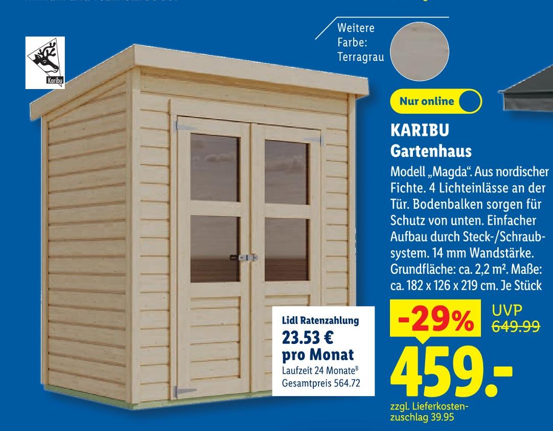 Gartenhaus Modell Magda