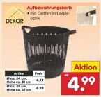 Aufbewahrungskorb im Angebot bei Netto Marken-Discount in Ludwigshafen Aufbewahrungskorb Angebote von DEKOR bei Netto Marken-Discount Ludwigshafen für 4,99 €