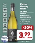Trocken Grauer Burgunder Deutschland von Kloster Limburg im aktuellen combi Prospekt