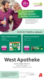 mea - meine apotheke Prospekt für Kiel mit 4 Seiten mea - meine apotheke Prospekt für Kiel: "Unsere September-Angebote", 4 Seiten, 01.09.2025 - 30.09.2025