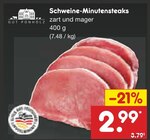 Aktuelles Schweine-Minutensteaks Angebot bei Netto Marken-Discount in Solingen (Klingenstadt) ab 2,99 €