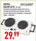 Doppel-Kochplatte KP 3202 im Angebot bei Marktkauf in Wuppertal Doppel-Kochplatte KP 3202 Angebote von exquisit bei Marktkauf Wuppertal für 29,99 €