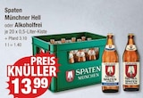 Münchner Hell im V-Markt Prospekt Münchner Hell von Spaten im aktuellen V-Markt Prospekt für 13,99 €