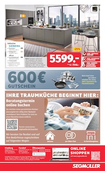 Kuchen im Segmüller Prospekt "Zum Glück gibt’s Segmüller - Jetzt bis zu 1750 € sparen" mit 36 Seiten (München)