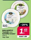 Aktuelles Tzatziki oder Kartoffel-Creme Angebot bei Netto mit dem Scottie in Potsdam ab 1,49 €