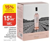 Promo AOP Coteaux Varois en Provence « Terres de Saint Louis » Rosé à 15,98 € dans le catalogue Bi1 à Châtillon-sur-Seine