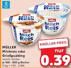 Milchreis oder Grießpudding von MÜLLER im aktuellen Kaufland Prospekt