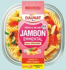 Salade de pâtes gourmandes jambon emmental - DAUNAT en promo chez Intermarché Salade de pâtes gourmandes jambon emmental - DAUNAT dans le catalogue Intermarché