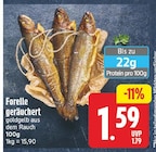 Forelle geräuchert für 1,59 € bei EDEKA im Angebot Forelle geräuchert im aktuellen EDEKA Prospekt