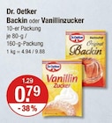 Aktuelles Backin oder Vanillinzucker Angebot bei V-Markt in Regensburg ab 0,79 €