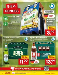 Netto Marken-Discount Mineralwasser im Prospekt 