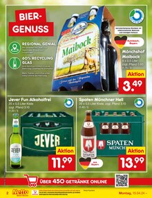 Wasser im Netto Marken-Discount Prospekt "Aktuelle Angebote" mit 49 Seiten (München)