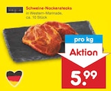 Schweine-Nackensteaks im Angebot bei Netto Marken-Discount in Lörrach Schweine-Nackensteaks Angebote bei Netto Marken-Discount Lörrach für 5,99 €