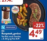 Rumpsteak, gewürzt Angebote bei ALDI SÜD Troisdorf für 4,49 €