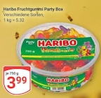 Fruchtgummi Party Box Angebote von Haribo bei GLOBUS Braunschweig für 3,99 €