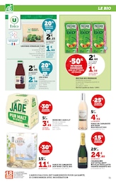 Prix et réduction Vin Rosé Bio dans le prospectus Super U en cours Offre Vin Rosé Bio dans le catalogue Super U du moment à la page 31