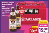 Original Münchner Hell oder Alkoholfrei von Paulaner im aktuellen Netto Marken-Discount Prospekt