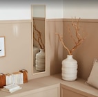 Miroir rectangulaire bois beige Natural wood, l.30 x H.120 cm en promo chez Leroy Merlin Nanterre à 16,90 €