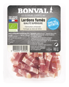 Lardons fumés qualité supérieure - Biomonde à Bordeaux Lardons fumés qualité supérieure en promo chez Biomonde Bordeaux à 3,99 €