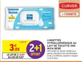 Lingettes hypoallergénique au lait de toilette x80 - Mixa Bébé dans le catalogue Intermarché