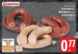 Hausmacher Leberwurst Angebote von Rasting bei EDEKA Mönchengladbach für 0,77 €