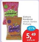 Einhorn Kondome für 5,49 € bei budni im Angebot Einhorn Kondome im aktuellen budni Prospekt