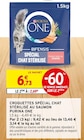Croquettes spécial chat stérilisé au saumon - PURINA ONE - Intermarché à Amiens Croquettes spécial chat stérilisé au saumon - PURINA ONE en promo chez Intermarché Amiens à 2,69 €