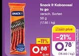 Aktuelles Kabanossi to go Angebot bei Netto Marken-Discount in Hamburg ab 0,78 €