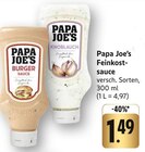 Burger Sauce im Angebot bei E center in Stuttgart Burger Sauce Angebote von Papa Joe's bei E center Stuttgart für 1,49 €