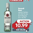 Rum im Angebot bei combi in Hameln Rum Angebote von Bacardí bei combi Hameln für 10,99 €